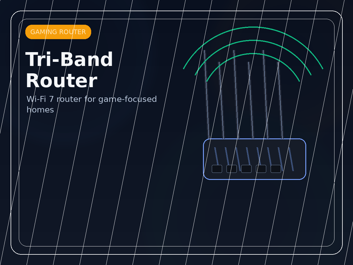 TP-Link Tri-Band BE11000 Wi-Fi 7 Gaming Router Archer GE650